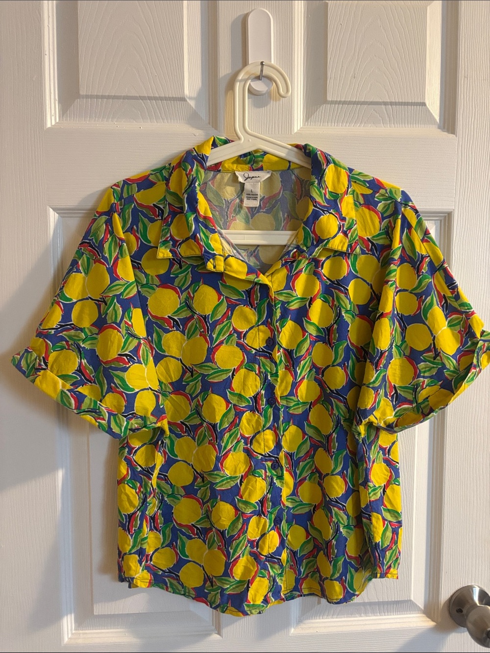 Japna Lemon Print Short Sleeve Shirt
